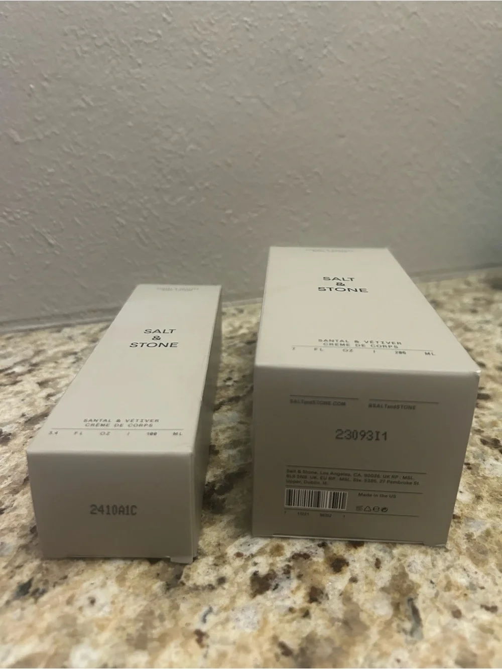 2 Salt & Stone Santal & Vetiver Body Lotions - New